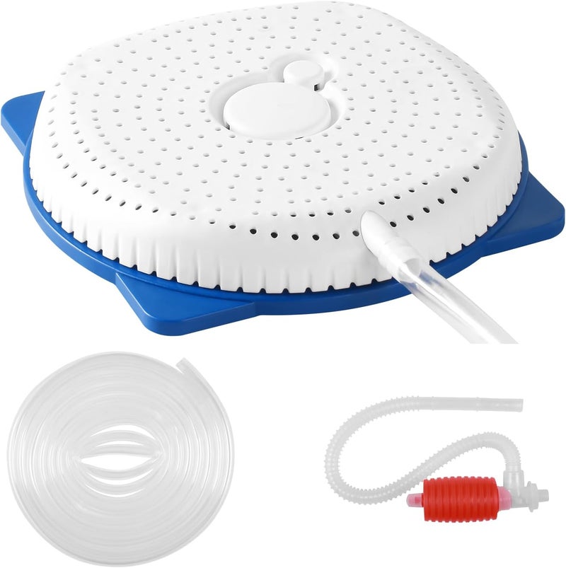 AQUAFLY Pool Cover Pump Siphon, Automatic Above Ground Pool Water Pump, White, Round, Plastic, Siphon Mechanism, Effortless Pool Drainage - Image 1